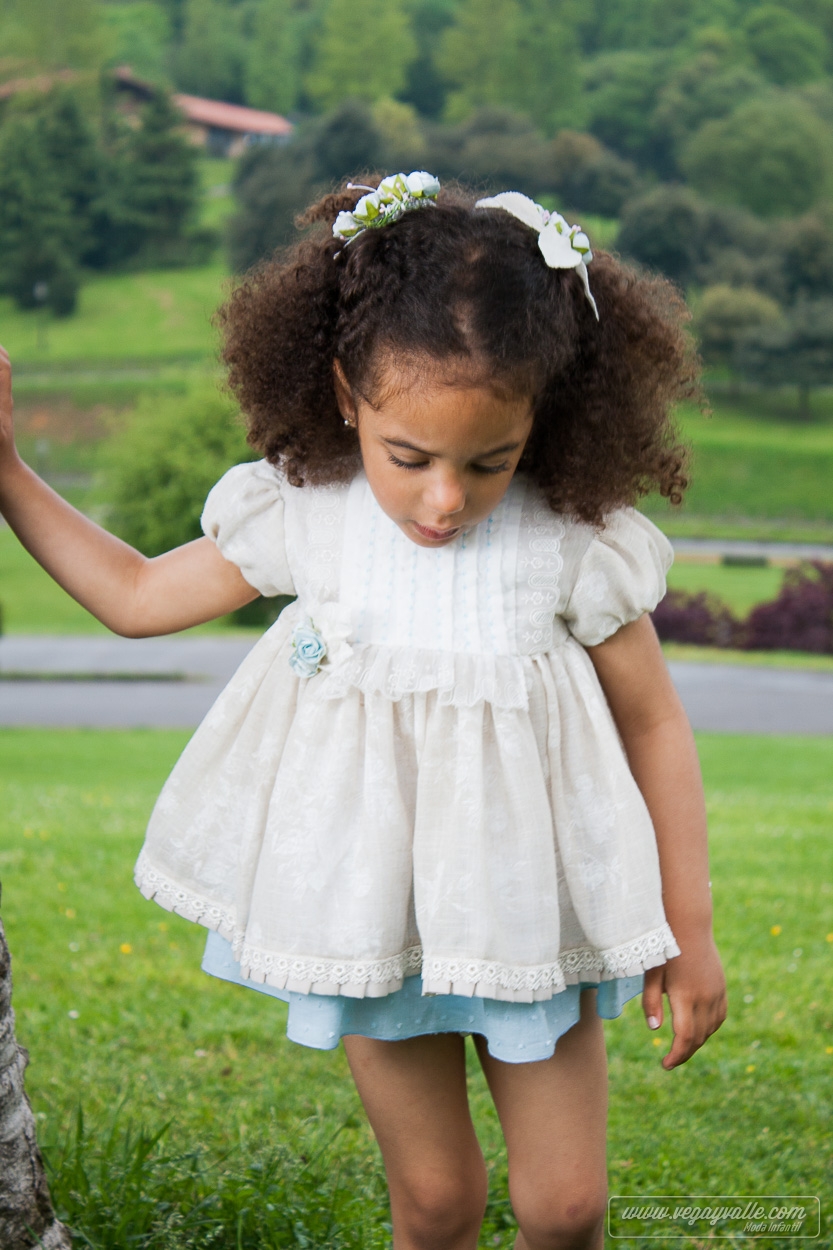 Frase factor horizonte Vestido para niña de 1 a 4 años color blanco · Gardenia