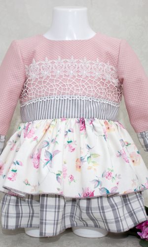 vestido para niña de 1 a 4 años modelo Ópalo otoño-invierno 2015-2016 Vega y Valle