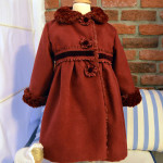 Abrigo para niña · Granate