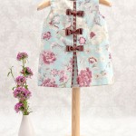 vestido de niña primavera casi verano marrón