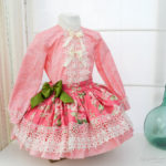 Cojunto de falda y camisa para niña · modelo Rosa